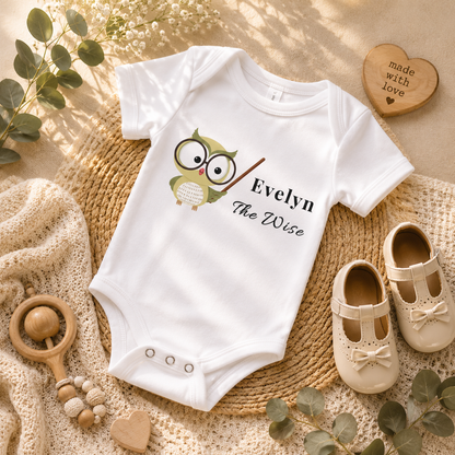 Evelyn The Wise - Baby short sleeve one piece
