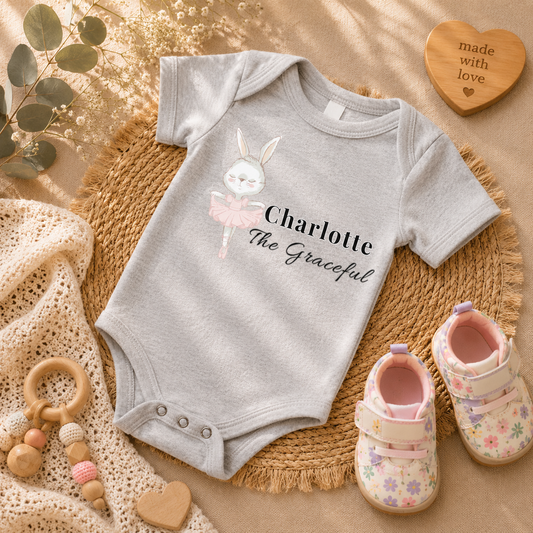 Charlotte The Graceful - Baby short sleeve one piece