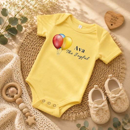Ava the Joyful - Baby short sleeve one piece